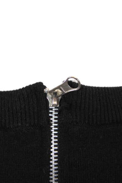 Olivaceous Womens Pullover Sweater Black Crew Neck 3/4 Sleeve Size S