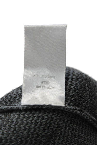 Fate. Womens Pullover Hoodie Gray Leopard 100% Cotton Drawstring Size M