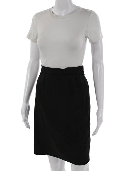 Narciso Rodriguez Womens Straight Pencil Skirt Black Knee Length Size 10