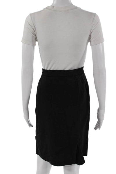 Narciso Rodriguez Womens Straight Pencil Skirt Black Knee Length Size 10