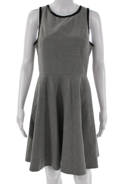 Rebecca Taylor Womens A-Line Fit & Flare Gray Sleeveless Dress Size 8