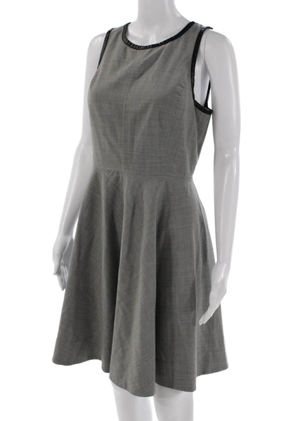 Rebecca Taylor Womens A-Line Fit & Flare Gray Sleeveless Dress Size 8