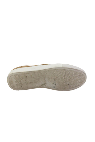 J Crew Womens Corduroy Slip On Faux Shearling Lined Shoes Brown Size 6.5