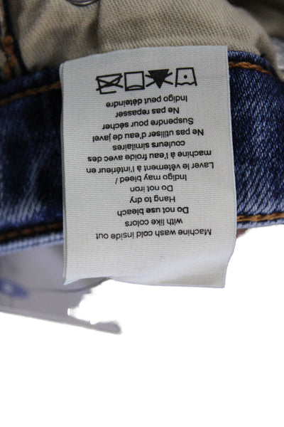 Rag & Bone Jean Womens Bootcut Flared Blue Jeans Petites Size 23
