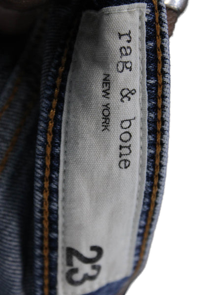 Rag & Bone Jean Womens Bootcut Flared Blue Jeans Petites Size 23
