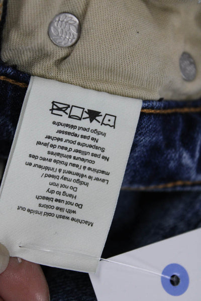 Rag & Bone Jean Womens Bootcut Flared Blue Jeans Petites Size 23