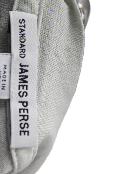 Standard James Perse Mens Gray V-Neck Cotton Tee Big Tall Size 2