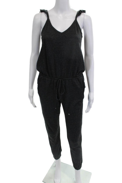 Chaser Women Jumpsuit Dark Gray V-Neck Sleeveless Size XS