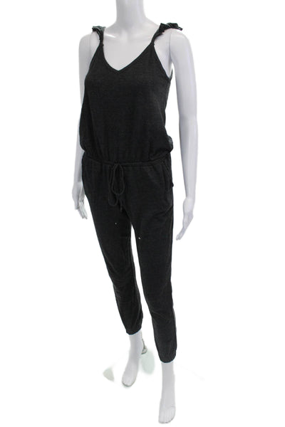 Chaser Women Jumpsuit Dark Gray V-Neck Sleeveless Size XS
