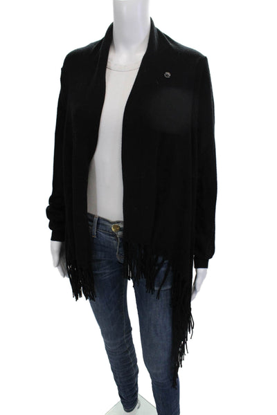 Love Tree Women Cardigan Black Button Bohemian Long Sleeve Size L