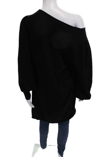 Max Studio Women Black Long Sleeve Sweater Dress Size L