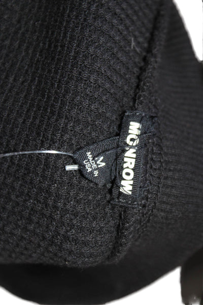 Monrow Unisex Black Crewneck Pullover Sweater Long Sleeve Size M