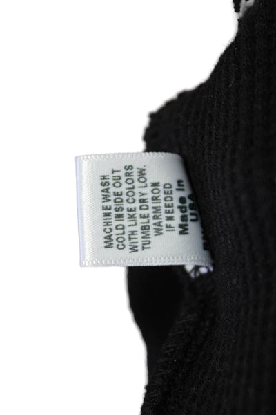 Monrow Unisex Black Crewneck Pullover Sweater Long Sleeve Size M