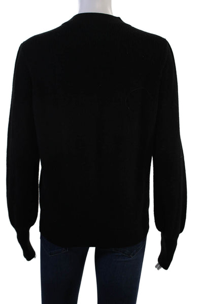 Gerard Darel Womens Black Merino Wool Crew Neck Pullover Sweater Size 1