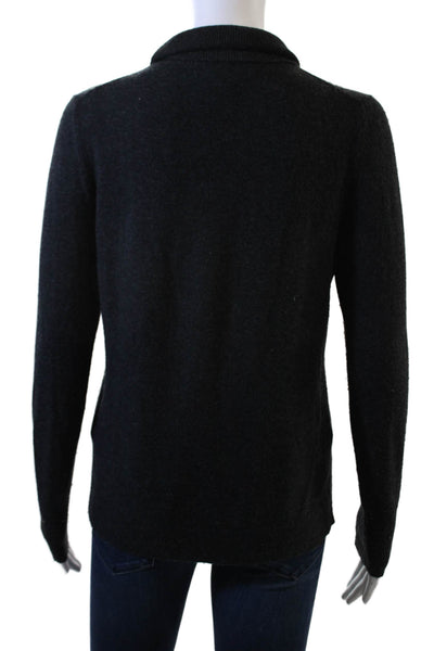 Banana Republic Women Black Mock Neck Pullover Sweater Merino Cashmere Size S