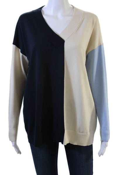 Chinti & Parker Unisex Cardigan Beige V-Neck Long Sleeve Designer Size S