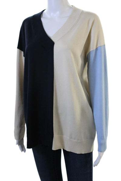 Chinti & Parker Unisex Cardigan Beige V-Neck Long Sleeve Designer Size S