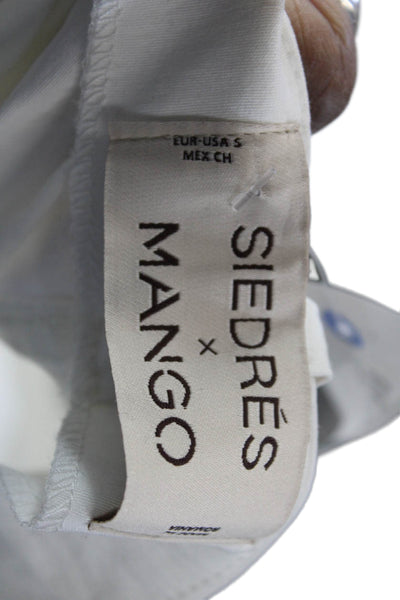 siedres Womens A-Line Mini Skort White Size S