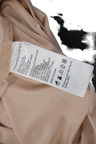 Zimmermann Womens Brown Sleeveless V Neck Polyester Blouse Size 0