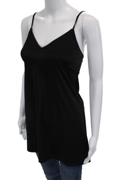 Zimmermann Women Blouse Black Polyester Sleeveless V Neck Size 1