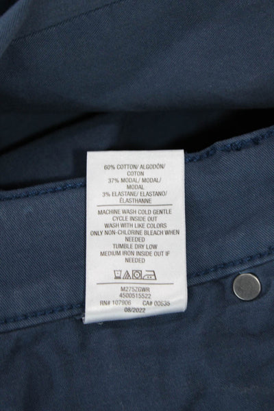 Hudson Mens Chinos Dark Blue Classic Cotton Modal Stretch Size 34