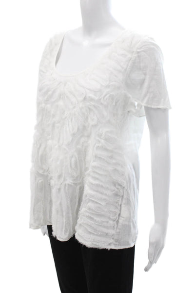 Calvin Klein Jeans Womens 90s Plaid Collared Button-Up Blouse White Size M