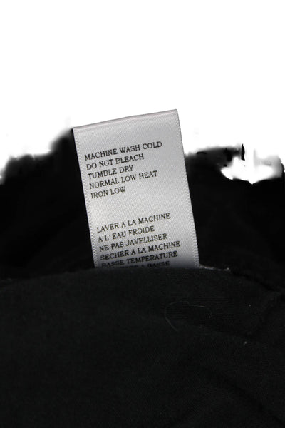 SL8 Women Cargo Cropped Ankle Pants Black Button Size S