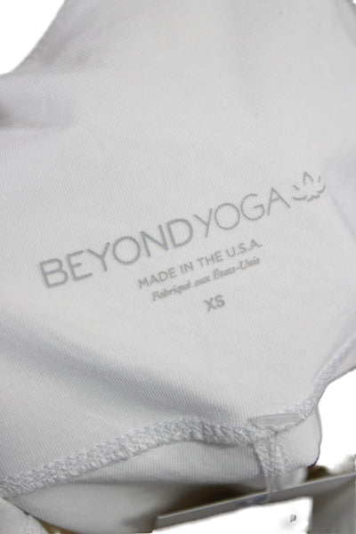 Beyond Yoga Womens Snake Print Ankle Leggings White Size XS