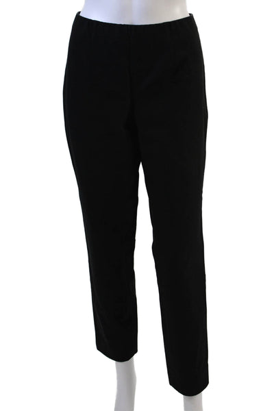 Via Masini 80 Womens Black Ankle Cropped Dress Pants Size M