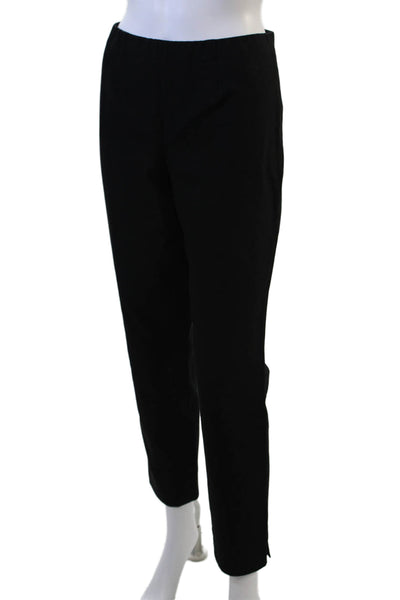 Via Masini 80 Womens Black Ankle Cropped Dress Pants Size M