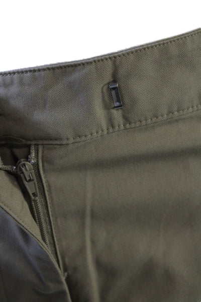 Zara Unisex Cargo Khaki Pants Beige Cotton Hook And Eye Army Size XS