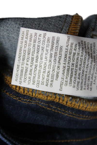 Frame Womens Dark Blue 70s Mid Rise Jeans Size 0