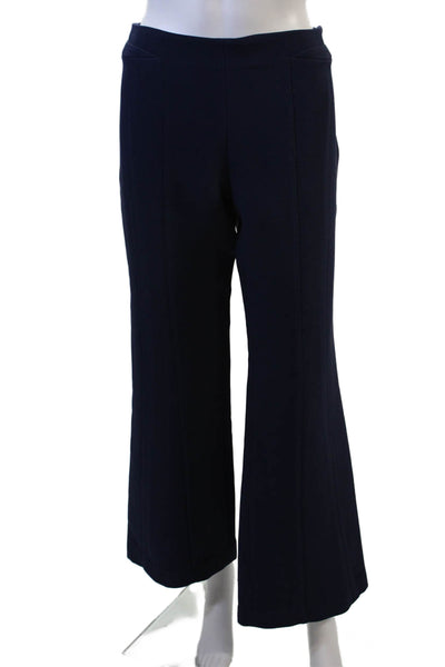 Derek Lam Women Dress Pants Dark Blue Wool Silk Blend Hook Eye Size 6