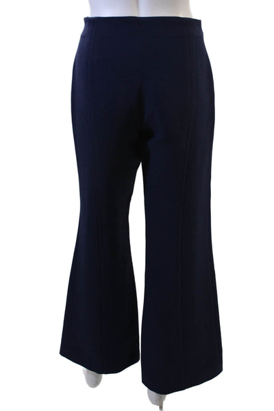 Derek Lam Women Dress Pants Dark Blue Wool Silk Blend Hook Eye Size 6