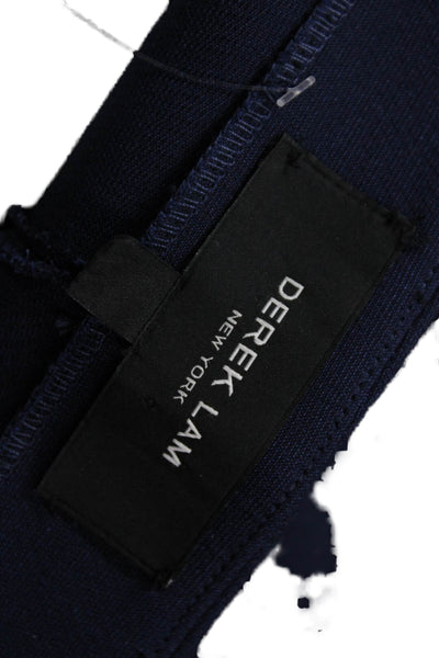 Derek Lam Women Dress Pants Dark Blue Wool Silk Blend Hook Eye Size 6