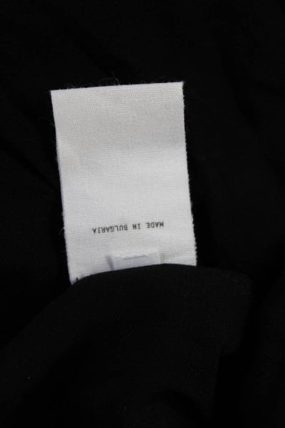 Vladimir Karaleev Womens Peasant Knee Length Skirt Black Viscose Size S
