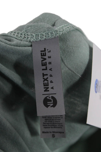 Next Level Apparel Womens Hippie Graphic Green Tank Size S