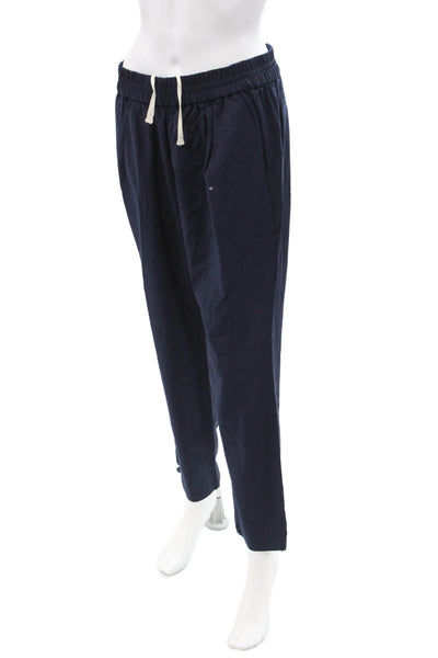 J Crew Unisex Dark Blue Jogger Sweatpants Drawstring Size 8