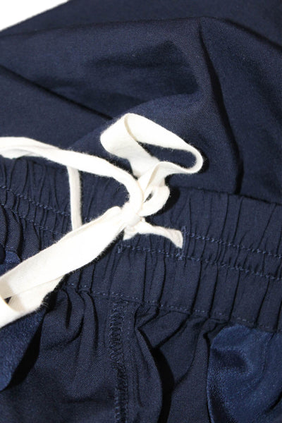J Crew Unisex Dark Blue Jogger Sweatpants Drawstring Size 8