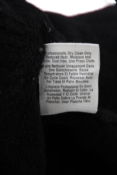 DKNY Mens Black Striped Wool Pullover Sweater Size L