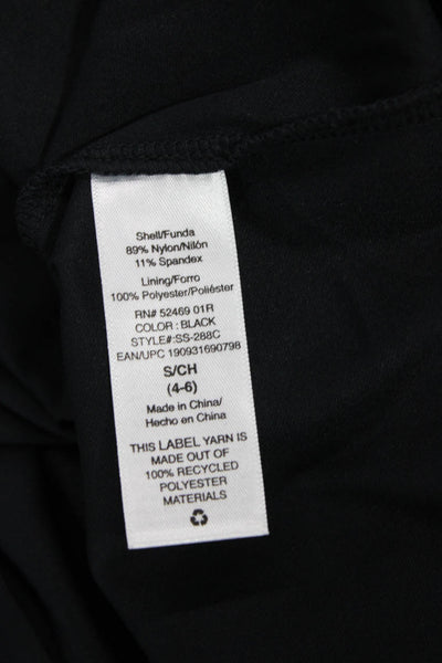 Scoop Womens Slip Dress Black Sleeveless Round Neck Short Size S