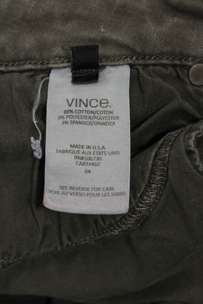 Vince Womens Ankle Skinny Jeans Dark Gray Size 26