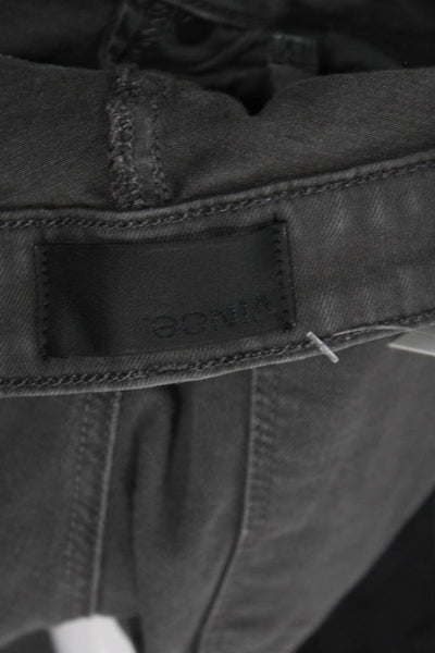 Vince Womens Ankle Skinny Jeans Dark Gray Size 26