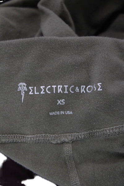 Electric & Rose Womens Army Green Ankle Leggings Size XS