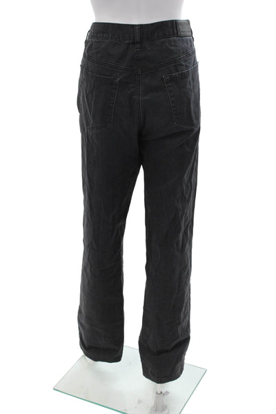 Michael Kors Mens Black Pants 97% Cotton 3% Spandex Button Size 34