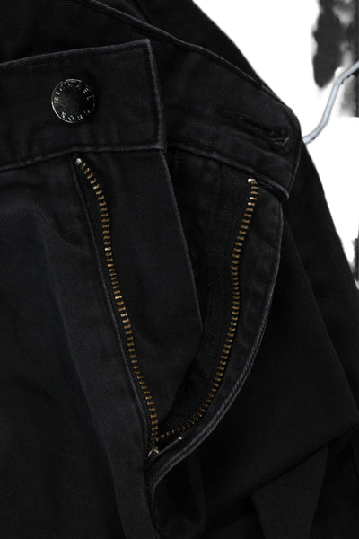 Michael Kors Mens Black Pants 97% Cotton 3% Spandex Button Size 34