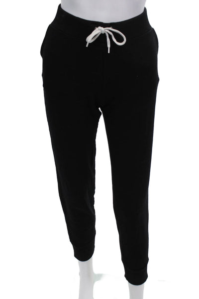 Monrow Womens Jogger Sweatpants Black Rayon Drawstring Size 0