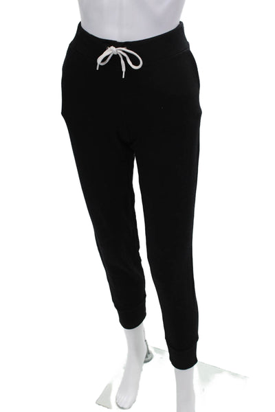 Monrow Womens Jogger Sweatpants Black Rayon Drawstring Size 0