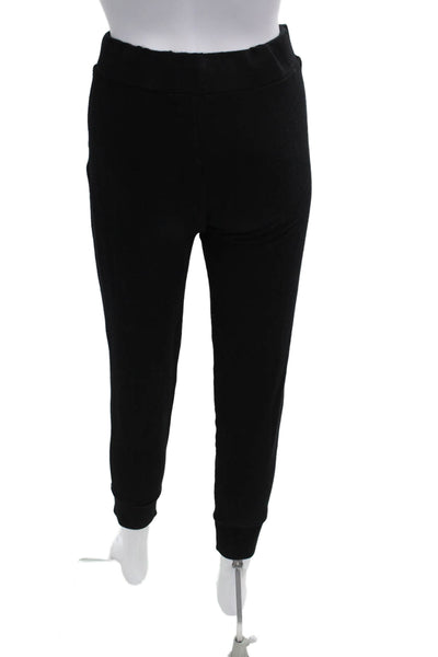 Monrow Womens Jogger Sweatpants Black Rayon Drawstring Size 0