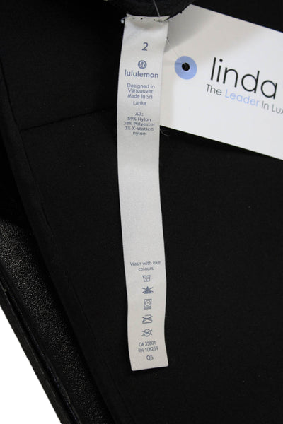 Lululemon Womens Black Sleeveless Tank Round Neck Size 2